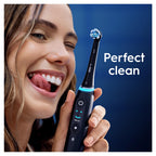 Buy now Oral-B iO Ultimate Cleaning Electric Toothbrush Heads, 8 Pieces, Ultimate Tooth Cleaning, Toothbrush Attachment for Oral-B Toothbrushes, Letterbox Enabled Packaging, Black at indiglob india
