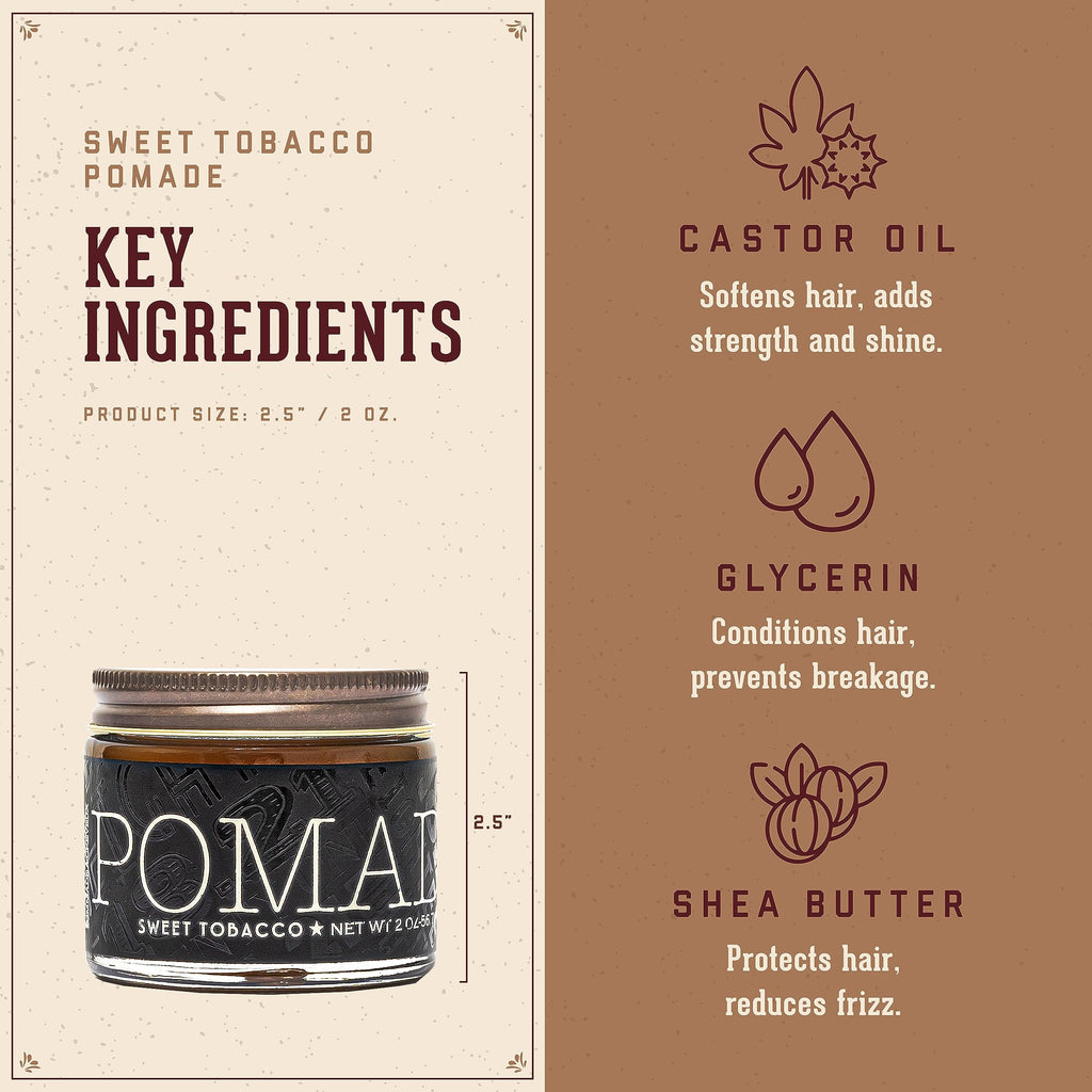 18.21 Man Made Hair Styling Products Pomade, Wax, Clay & Paste, 2 oz