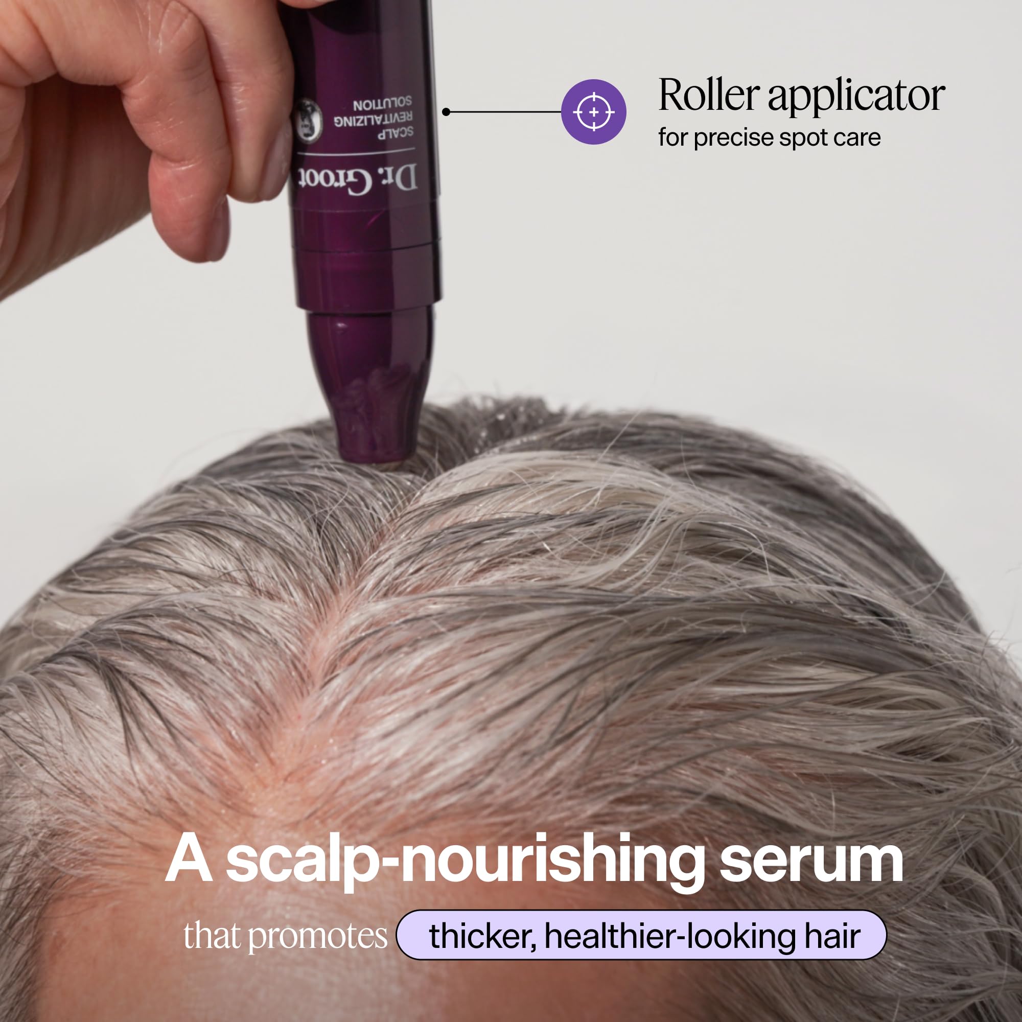 Dr. Groot Award-Winning Hair Thickening Serum for Hair Loss, Thinning Hair, Korean Hair Care, Scalp Treatment, Clinically Tested, Thicker, Reduces Oil, Roll On