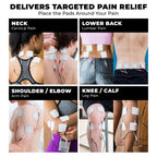 TENS 7000 Pro Rechargeable Tens Unit Muscle Stimulator, 4 Channels, Back Pain Relief, 8 Electrodes/Unit Pads, EMS and TENS Machine, Muscle Recovery & Growth, Stim Machine, Electrotherapy