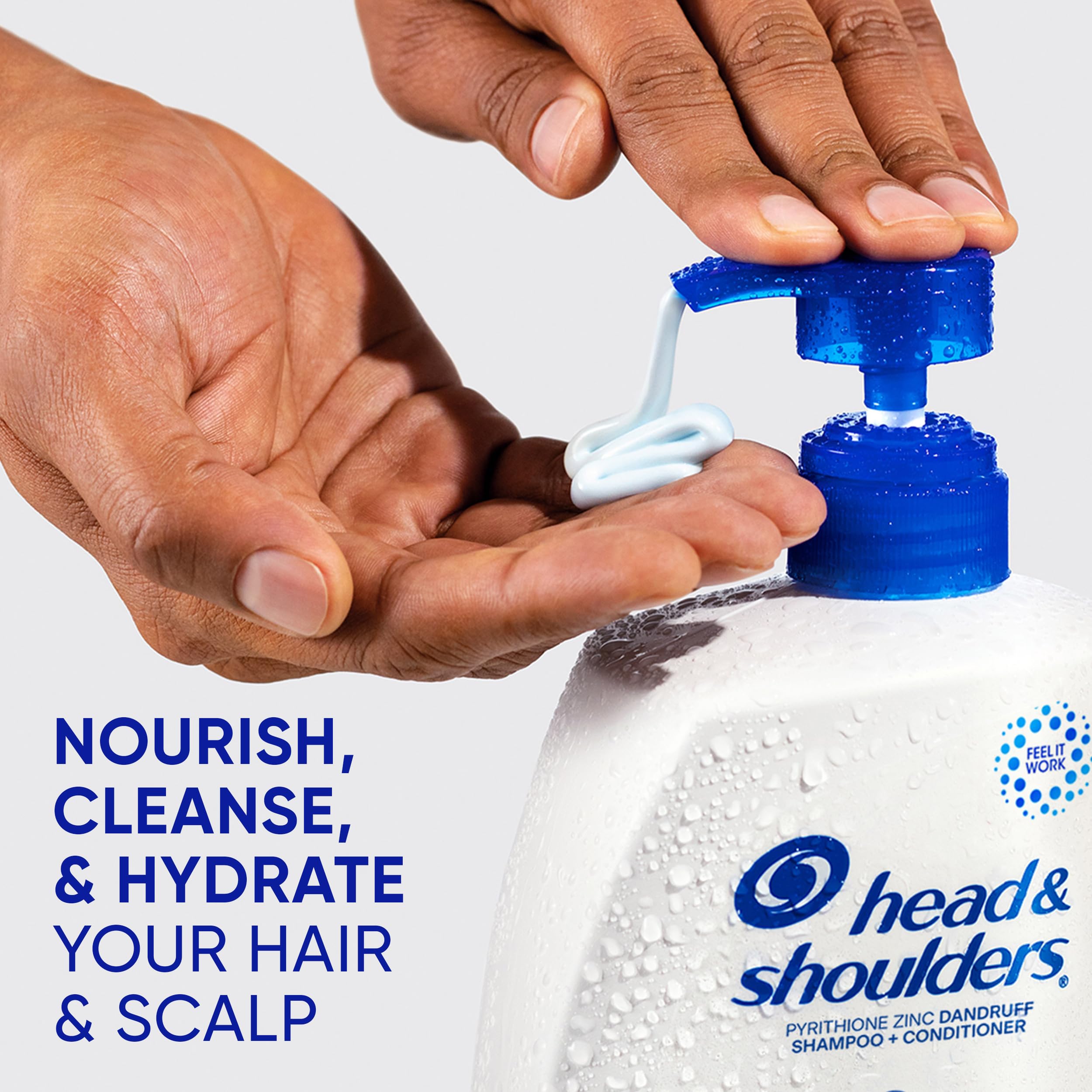 Head & Shoulders Tea Tree Oil 2-in-1 Anti-Dandruff Shampoo and Conditioner Twin Pack, 72-Hour Protection, 1% Pyrithione Zinc, 32.1 fl oz Each