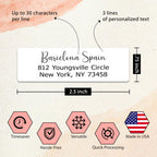 Personalized Return Address Labels - Custom Address Labels & Address Stickers for Envelopes - High Gloss Self-Adhesive Mailing Labels on Sheets (50-1000)