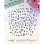 JIALEEY Wholesale Bulk Lots Jewelry Making Silver Charms Mixed Smooth Tibetan Silver Metal Charms Pendants DIY for Necklace Bracelet Jewelry Making and Crafting, 100 PCS
