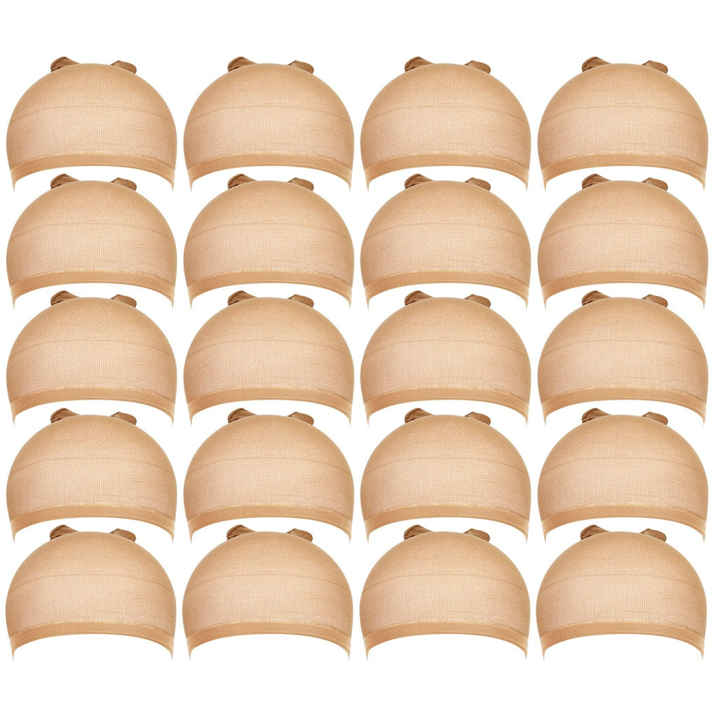 Teenitor 20Pcs Wig Cap,Black Wig Cap for Women Stocking Caps for Men | Breathable Nylon Wig Caps, High Stretchy for Most Head Sizes. Ideal for Wig Application, Cosplay, Daily Wear Dance