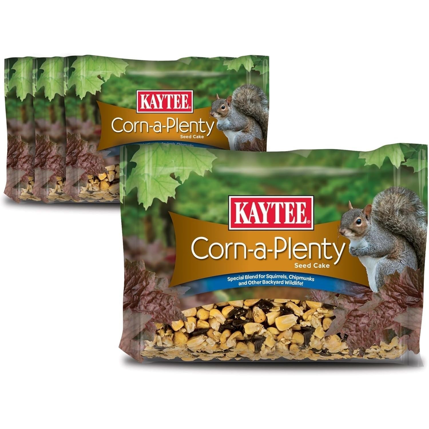 Buy now Kaytee Woodpecker Seed Cake, Wild Bird Food, 1.85 Pounds Corn-a-Plenty, 4 Count at indiglob india