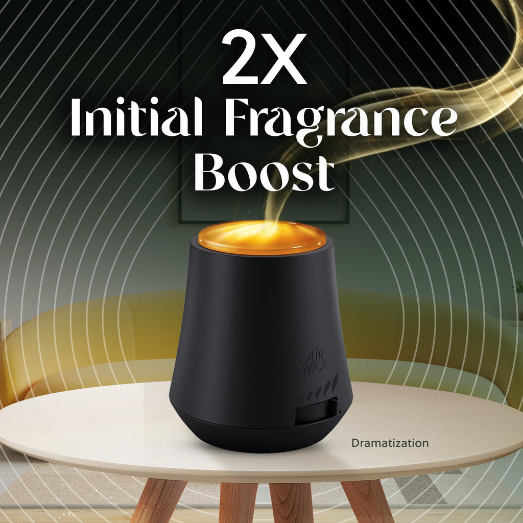 Air Wick Essential Mist Diffuser +Refill Kit, Pumpkin Spice,Fall Scent 2ct