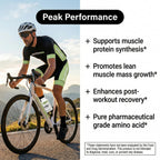 NutraBio L-Leucine Supplement - Optimal Amino Acid for Muscle Growth & Recovery - Naturally Fermented Free Form Leucine Amino Acids Supplement- Vegan, Non-GMO, Gluten Free - 400mg, 180 Capsules