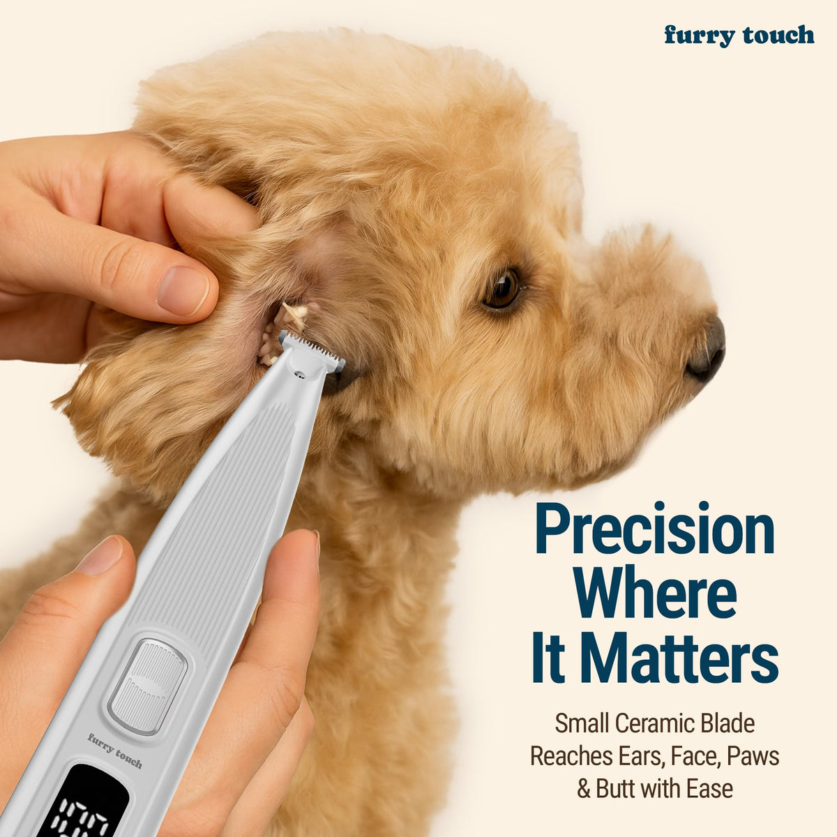 Dog Paw Trimmer Electric Cordless Pet Clippers for Dogs & Cats