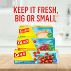 Glad Zipper Food Storage Zipper Bags - Gallon - 20 Count