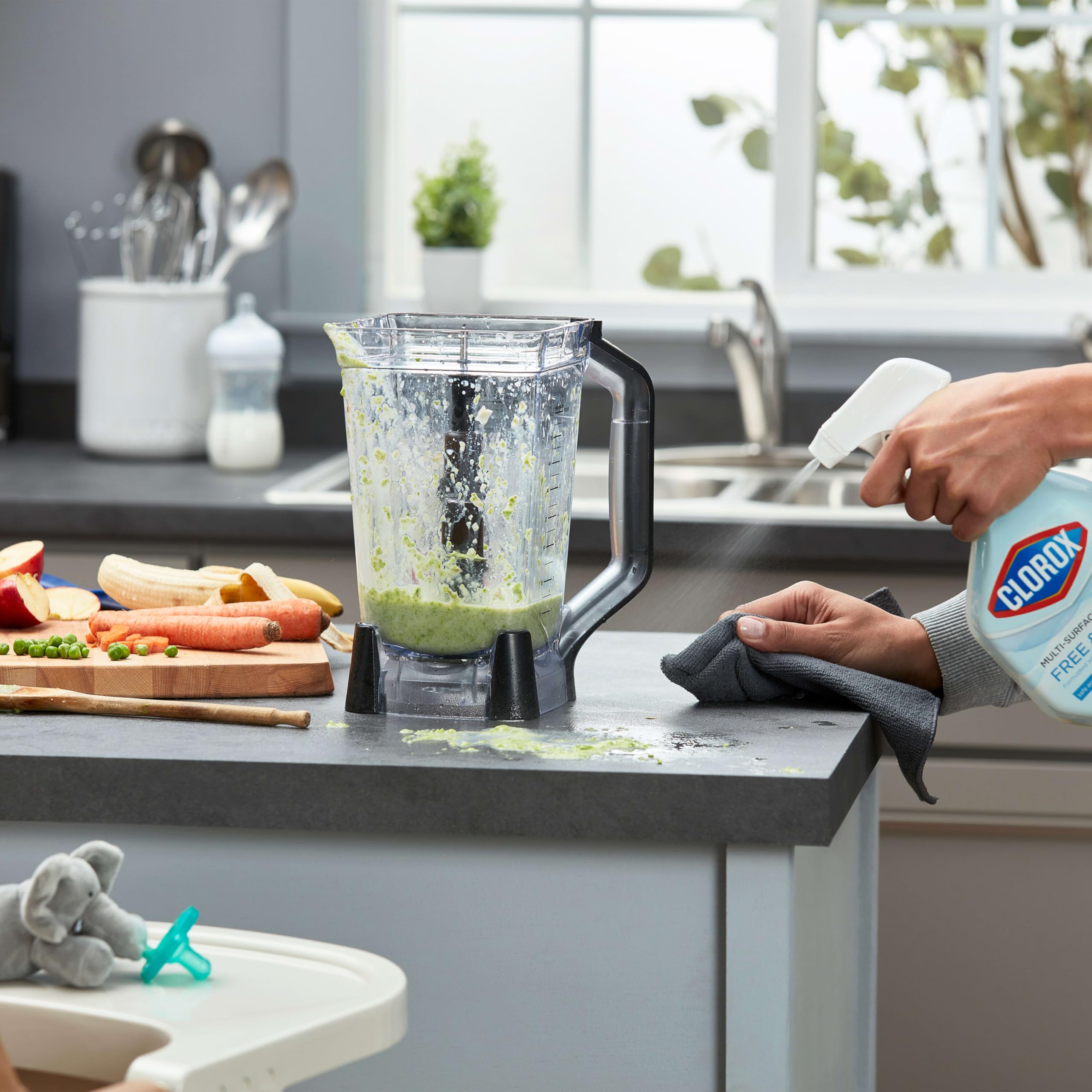 Buy now Clorox Free & Clear Multi Surface Cleaner, Spray Bottle, Fragrance Free, 32 Fluid Ounces, Pack of 3 at indiglob india