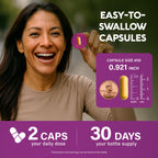 Menopause Supplements for Women - Black Cohosh, Pre & Probiotics - 60 Caps | Sweats & Hot Flashes Relief - Digestion, Sleep & Mood Support - 25in1 Complex - Dong Quai, Red Clover & Vitamins - Lab Tested