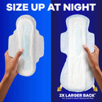Buy now Always Maxi Feminine Pads For Women, Size 5 Extra Heavy Overnight Absorbency, With Wings, Unscented, Pack Of 20 at indiglob india