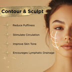 ICON Lymphatic Contour Brush for Face, Face Sculpting Tool for Lymphatic Drainage, Ultra Soft Bristles, Dry Brush, Helps Reduce Look of Puffiness (4 Pack)