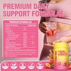 Cutting Drink Mix – Supports Energy & Gut Health with Magnesium, Berberine, Chromium, 5-HTP, Yerba Mate & FOS | Sugar-Free, Vegan, Non-GMO, Strawberry Açaí - 30 Servings