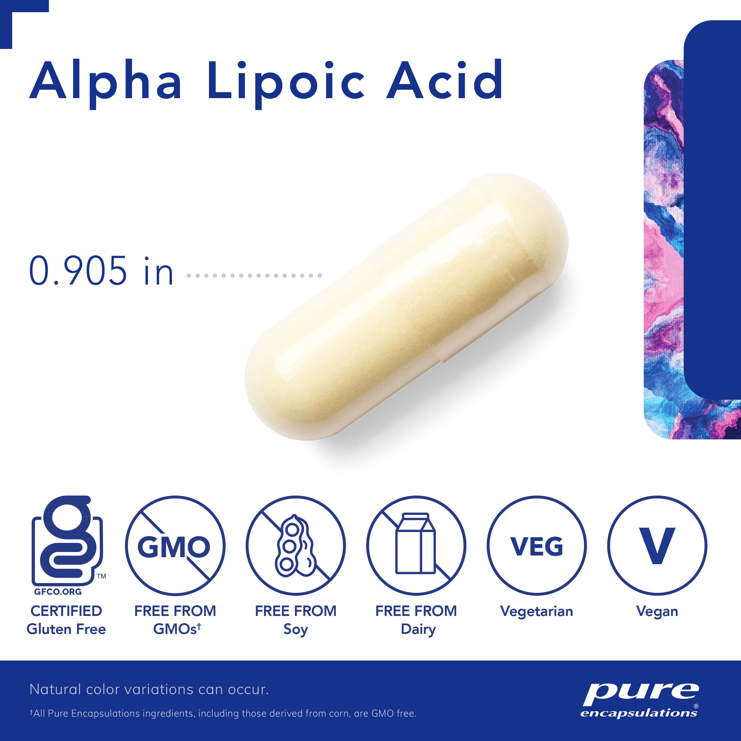 Pure Encapsulations Alpha Lipoic Acid 600 mg, 60 Capsules | ALA Supplement for Liver Support, Antioxidants, Nerve Health, Cardiovascular Health and Carbohydrate Support*