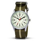 Buy now Infantry Mens Military Field Watch,Luminous Glow in The Dark Dial,Analog Tactical Wristwatch w/ 12/24 Hr Time,Japanese Quartz Movement,Slip-Thru Nylon Band,Reliable Work Watch for Men at indiglob india