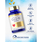 Carlyle CoQ10 100mg Softgels | 240 Count | Mega Q-Sorb Coenzyme Q-10
