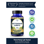 Lunakai USA Made Nattokinase Supplement – 400mg Natto Enzyme, 8000 FU per Serving – Heart & Circulation Support – Non-GMO, 60ct, 4000 FU Capsule