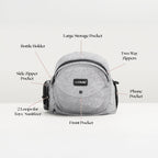Buy now Tushbaby Original Hip Seat Baby Carrier for Babies & Toddlers up to 45 lbs, Safety Certified, Lightweight No-Foam Design with Storage & Nursing Support, Grey at indiglob india