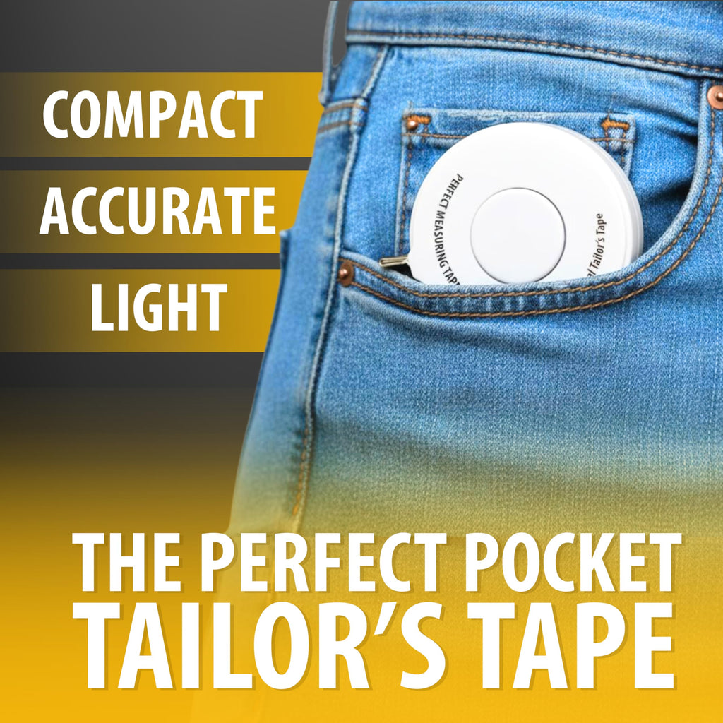 Perfect Measuring Tape - Premium Retractable Tailor’s Tape Measure & Crafters Tape – 80″ / 2m - Pocket Sized Fractional Inch & Metric Tape Measure for Fabric, Body, and Sewing Measurements