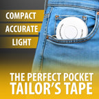 Perfect Measuring Tape - Premium Retractable Tailor’s Tape Measure & Crafters Tape – 80″ / 2m - Pocket Sized Fractional Inch & Metric Tape Measure for Fabric, Body, and Sewing Measurements