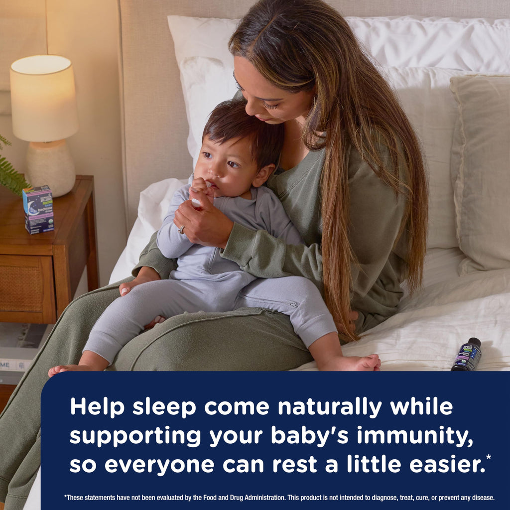 Mommy's Bliss Organic Baby Bedtime Drops + Overnight Immunity Support*, Promotes Restful Night, Melatonin Free, Age 4 Month+, 2 Fl Oz