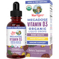 MARYRUTH'S Megadose Vitamin D3 Drops, Vitamin D 4000 IU, Vegan, 30 Servings | USDA Organic, Immune Support & Bone Health, Vegan, Gluten Free, Non-GMO