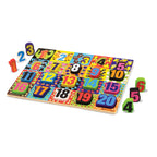 Buy now Melissa & Doug Jumbo Numbers Wooden Chunky Puzzle (20 pcs) at indiglob india