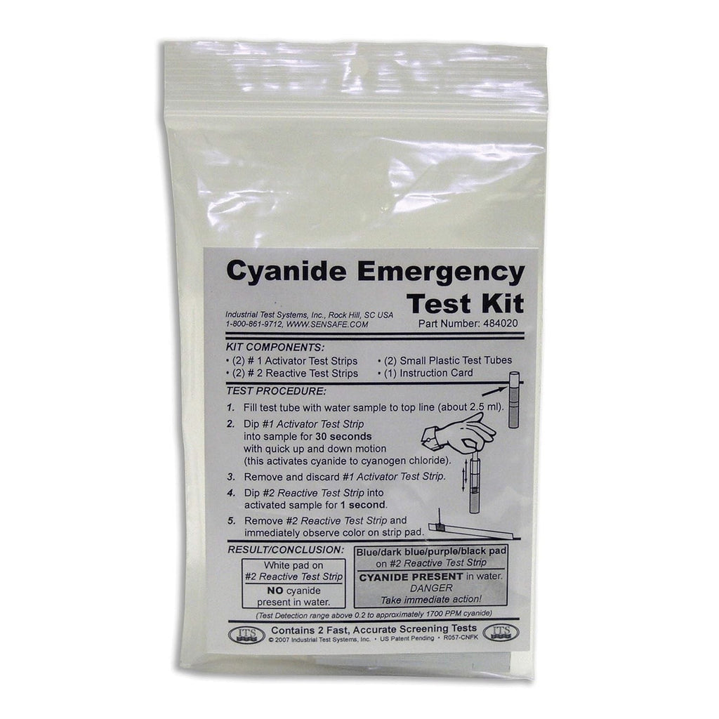 Buy now Industrial Test Systems 484020 Cyanide Emergency Test Kit, 0.2-1700 ppm Range at indiglob india