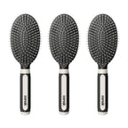 Conair Salon Results Hair Brush, Detangling Hair Brush for Men and Women, For All Hair Types, Metal Bristles and Cushion Base