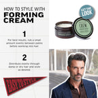 AMERICAN CREW Men's Hair Forming Cream, Like Hair Gel with Medium Hold & Medium Shine, 3 oz