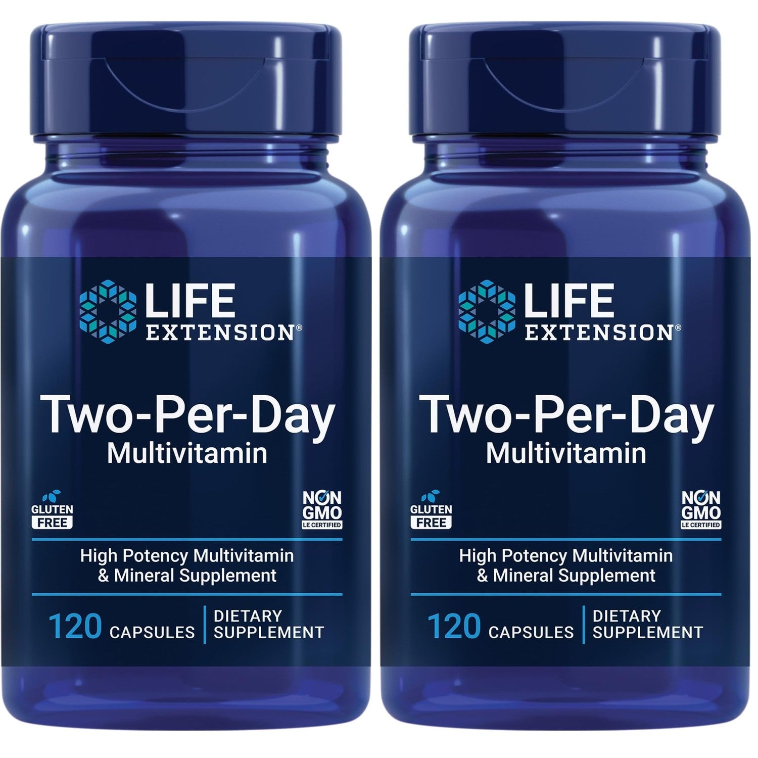 Life Extension Two-Per-Day Multivitamin, 240 Capsules | Vitamins B, C & D, Zinc & over 25 Vitamins, Minerals & Extracts in a Two-Month Supply, Non-GMO, Gluten-Free Capsules