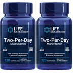Life Extension Two-Per-Day Multivitamin, 240 Capsules | Vitamins B, C & D, Zinc & over 25 Vitamins, Minerals & Extracts in a Two-Month Supply, Non-GMO, Gluten-Free Capsules