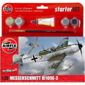 Buy now Airfix 1:72 Messerschmitt Bf109E-3 Starter Set (A55106) Default at indiglob india