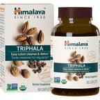 Buy now Himalaya Organic Triphala, 2 Month Supply, for Colon Cleanse, Detox & Occasional Constipation, USDA Certified Organic, Non-GMO, Gluten-Free, Extract & Powder Herbal Supplement, 688 mg, 60 Caplets 60 Count (Pack of 1) at indiglob india