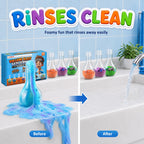 Bubble Bath Potion Kit for Kids, 4Pcs Fizzing Bath Bombs with Colorful Foam
