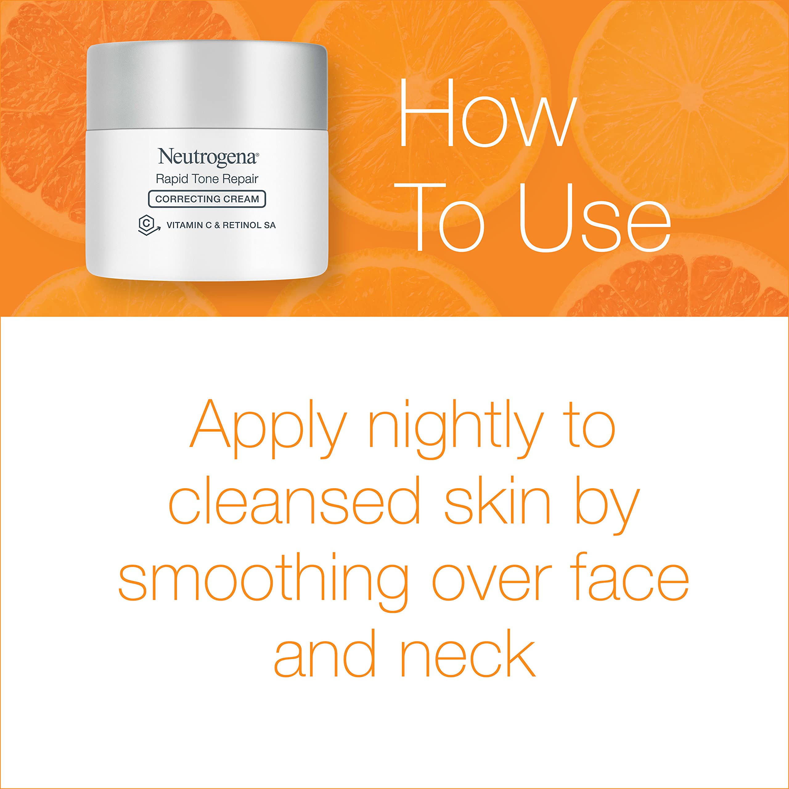 Buy now Neutrogena Rapid Tone Repair Retinol + Vitamin C Face Moisturizer, Dark Spot Corrector, Anti-Aging Face Cream for Even Tone 1.7 oz + Trial Size Hydro Boost Facial Cleanser, 0.5 fl. oz at indiglob india
