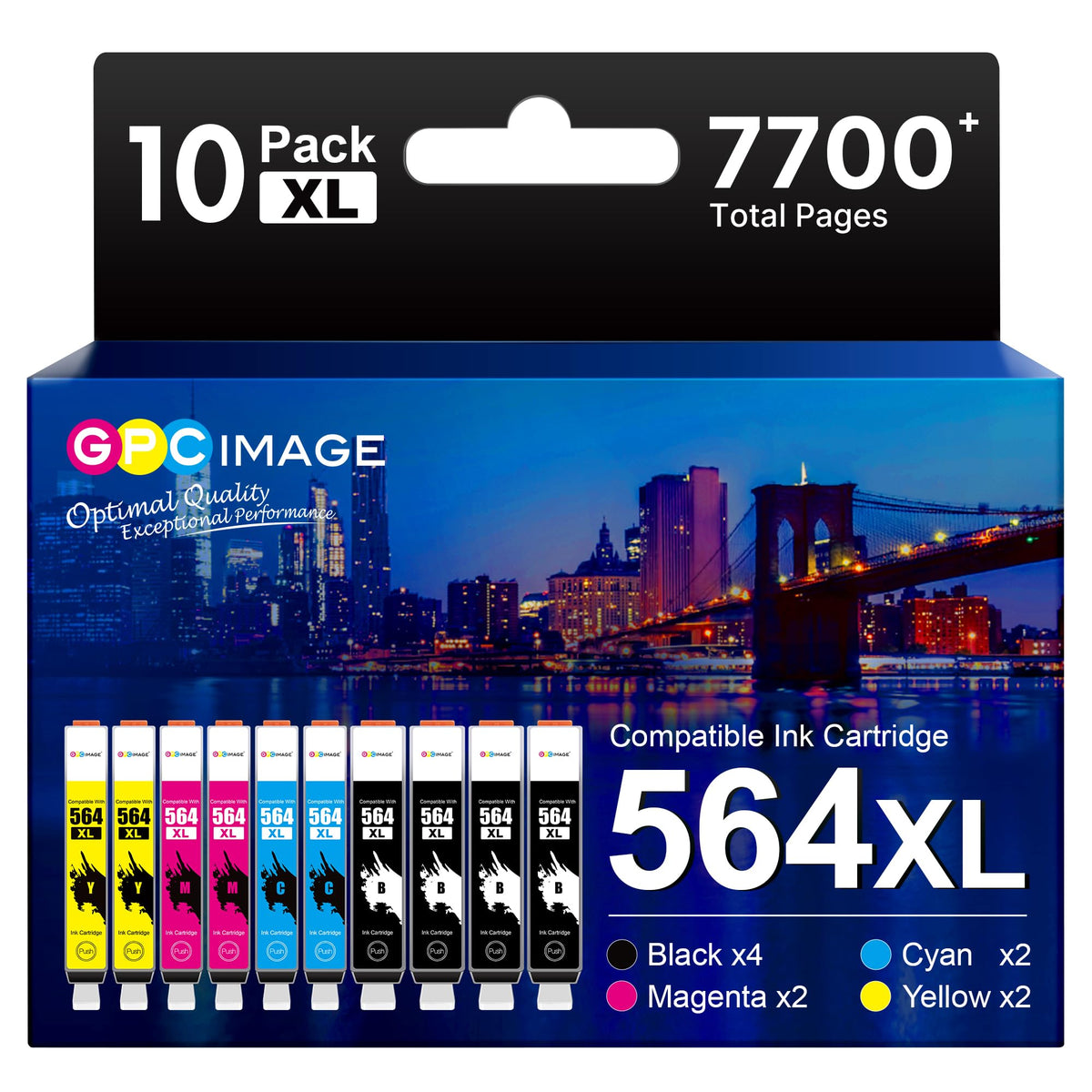 GPC Image 564XL Ink Cartridges for HP Printers for HP 564 Ink Cartridges