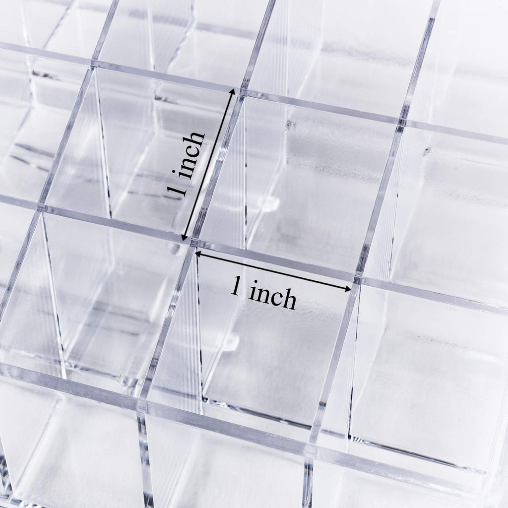 Super Z Outlet Transparent Cosmetic Makeup Organizer for Lipstick, Brushes, Bottles, and More - Clear Case Display Rack Holder