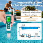 Pool Salt Tester pH and Salt Meter for Saltwater Pool pH Tester