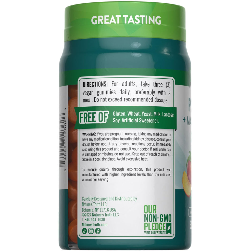 Nature's Truth Potassium Magnesium Citrate Gummies | 60 Count