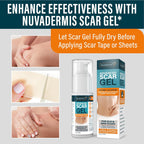 Buy now NUVADERMIS Silicone Scar Sheets - Extra Long Scar Sheets for C-Section, Tummy Tuck, Keloid, and Surgical Scars - Reusable Medical Grade Silicone Scar Sheets - Pack of 4 - Light Tone at indiglob india