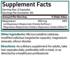 Bronson Magnesium Glycinate 200 MG Chelated High Absorption, 120 Capsules | Stress Relief, Sleep, Heart Health, Nerves, Muscles, and Metabolism Support, Vegetarian, Non-GMO, Gluten Free, Soy Free