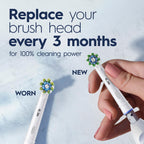 Buy now Oral-B Pro 100 3D White, Battery Toothbrush, White at indiglob india