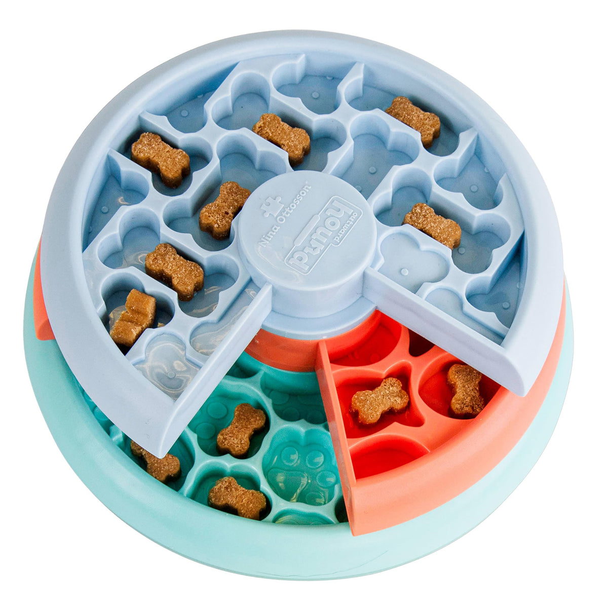 Outward Hound Nina Ottosson Lickin’ Layers 3-in-1 Dog Toy Treat Puzzle, 7"