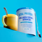Buy now Vital Proteins Collagen Peptides Powder Advanced with Hyaluronic Acid & Vitamin C, Collagen Supplements, Unflavored, 12 Servings at indiglob india
