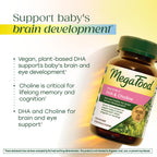 MegaFood Baby & Me 2 DHA & Choline Prenatal Vitamins, 60 Liquid Capsules