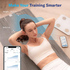 Alcedo Smart Body Fat Scale, Color-Changing Scale, Bluetooth, White