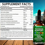 Kindled Thyroid Support Drops | Selenium Zinc Iodine L-Tyrosine Ashwagandha Liquid Drops, Thyroid Bloom | Body Balance & Support - 4 FL.OZ (1)