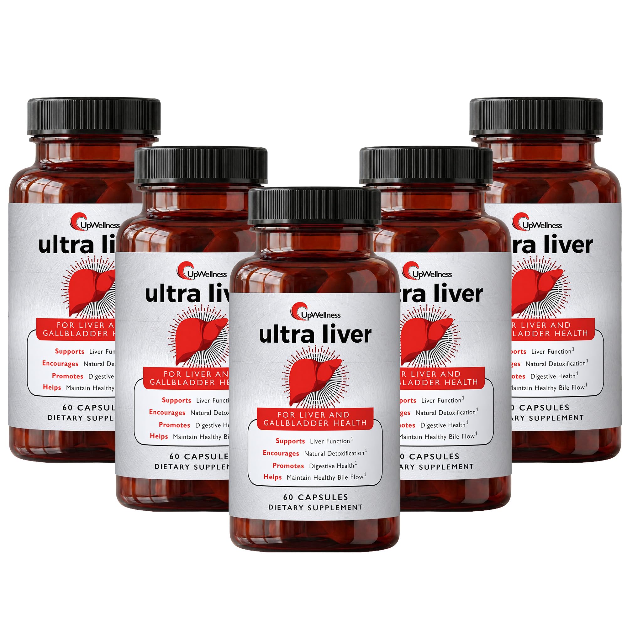Ultra Liver Supplement for Liver Care & Support and Gallbladder Support - Powered by TMG, NAC Milk Thistle, and More - Liver Cleanse Detox & Repair - 60 Capsules
